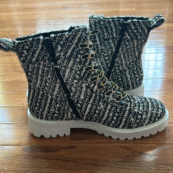 Cecelia New York Chance Hiker Boots Size 6.5 Tweed - Picture 5 of 5